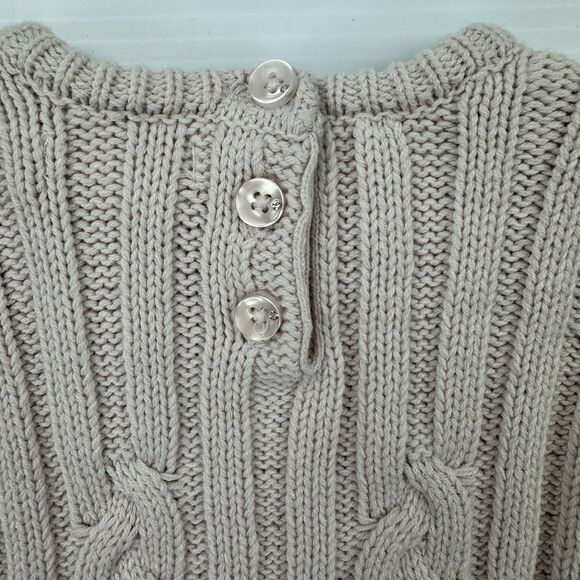 Shabby Chic Baby Girl Sweater Knit Dress 3-6M Pink Cable Bow NWT - Picture 5 of 11